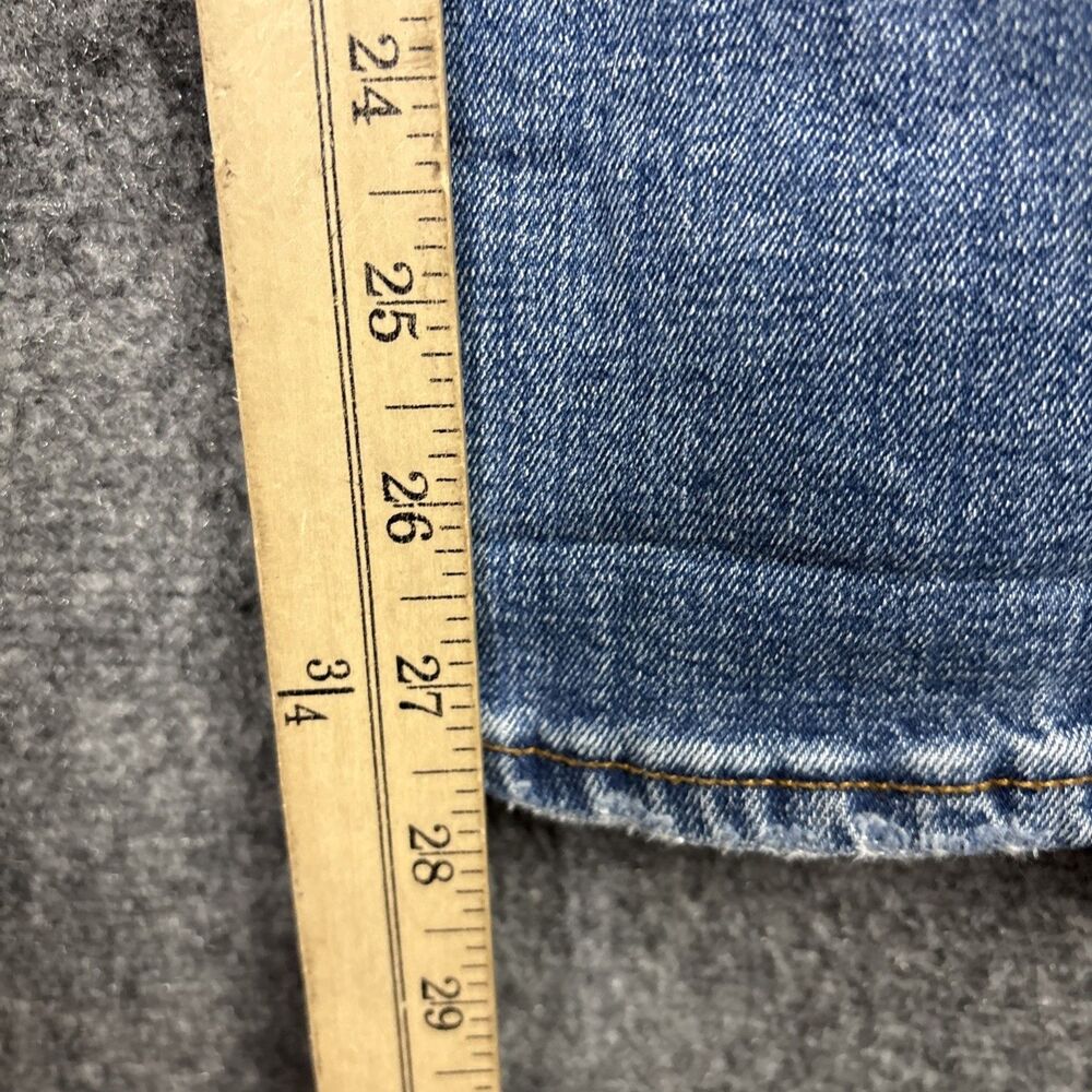 Abercrombie & Fitch The 90's Slim Straight Jeans Womens Size 25 Ultra High - Picture 7 of 10